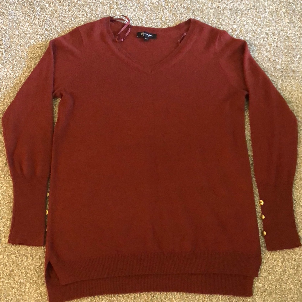 V-Neck Knit Sweater